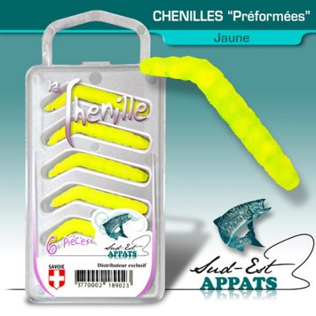 Chenilles par 6 - couleur JAUNE