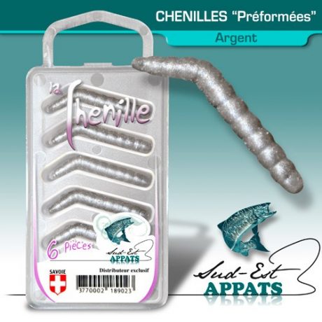 Chenilles par 6 - couleur ARGENT