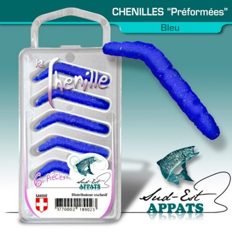 Chenilles par 6 - couleur BLEU