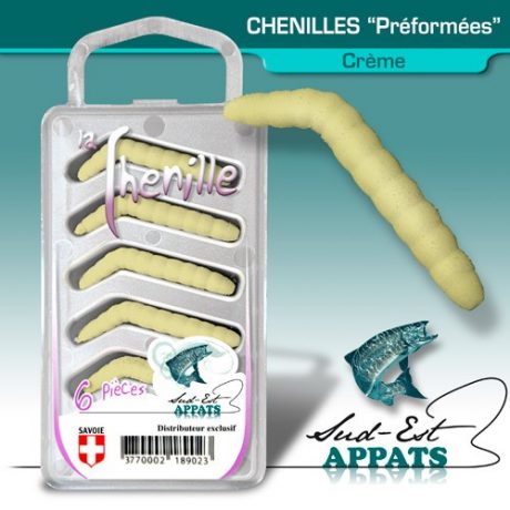 Chenilles par 6 - couleur CREME