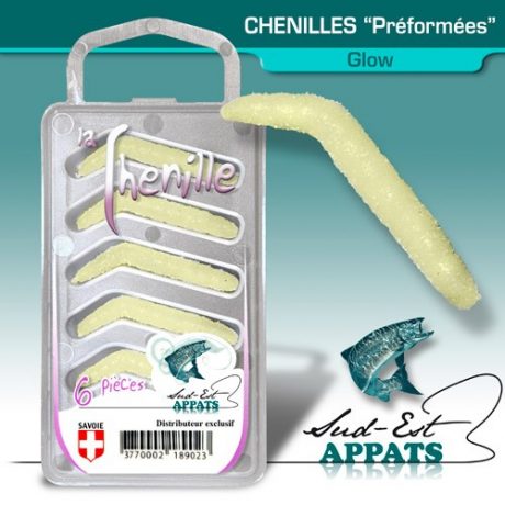 Chenilles par 6 - couleur GLOW